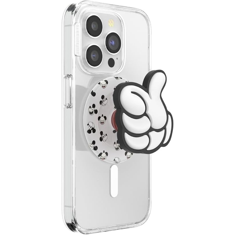 image:imagePopSockets Phone Grip for MagSafe Secure Magnetic Phone Grip amp Stand HandsFree Kickstand Wireless Charging Compatible Disney  Heart Two CuteThumbs Up