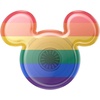 PopSockets Phone Grip for MagSafe, Secure Magnetic Phone Grip & Stand, Hands-Free Kickstand, Wireless Charging Compatible, Disney – Heart Two Cute(Rainbow Pride)
