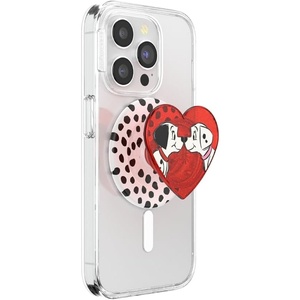 PopSockets Phone Grip for MagSafe, Secure Magnetic Phone Grip & Stand, Hands-Free Kickstand, Wireless Charging Compatible, Disney – Heart Two Cute(Heart Two Cute)