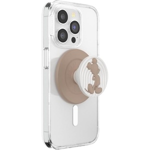 PopSockets Phone Grip for MagSafe, Secure Magnetic Phone Grip & Stand, Hands-Free Kickstand, Wireless Charging Compatible, Disney – Heart Two Cute(Latte Mickey)