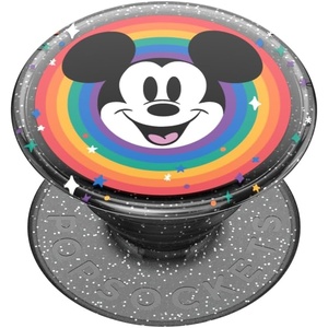 PopSockets Phone Grip for MagSafe, Secure Magnetic Phone Grip & Stand, Hands-Free Kickstand, Wireless Charging Compatible, Disney – Heart Two Cute(Mickey Pride)