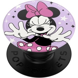 PopSockets Phone Grip for MagSafe, Secure Magnetic Phone Grip & Stand, Hands-Free Kickstand, Wireless Charging Compatible, Disney – Heart Two Cute(Minnie Sparkle)