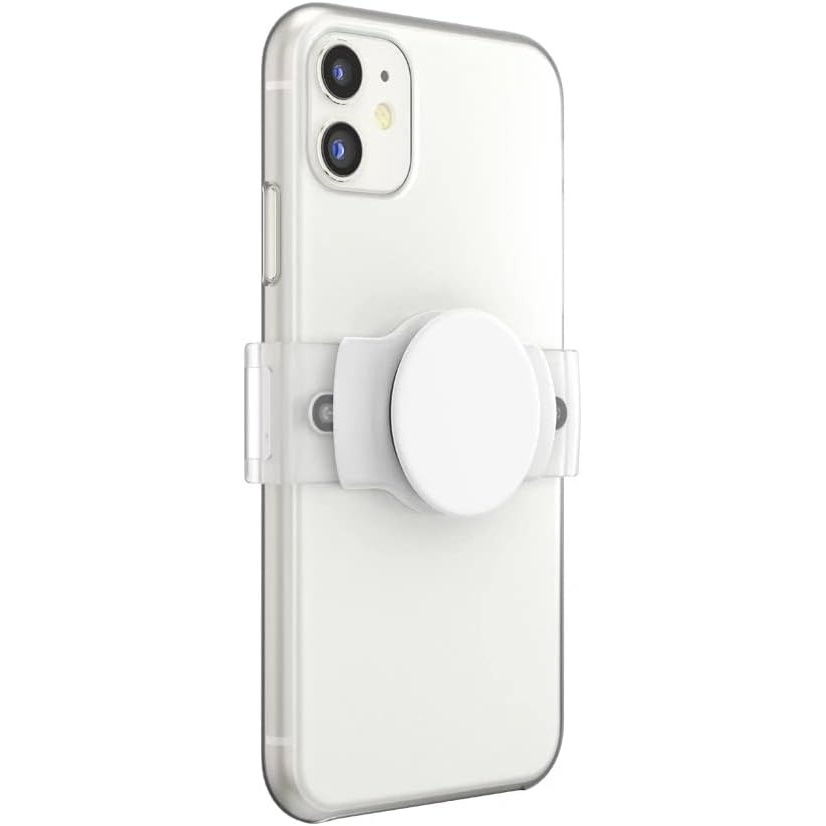 image:imagePopSockets Phone Grip Slide for Phones and Cases Sliding Phone Grip with Expanding Kickstand  BlackWhite