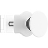 PopSockets Phone Grip Slide for Phones and Cases, Sliding Phone Grip with Expanding Kickstand – Black(White)