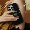 PopSockets iPhone 16 Pro Case Compatible with MagSafe, Phone Case for iPhone 16 Pro, Wireless Charging Compatible, Case Only – Black Lace(Black Lace)
