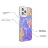 PopSockets iPhone 16 Pro Case Compatible with MagSafe, Phone Case for iPhone 16 Pro, Wireless Charging Compatible, Case Only – Black Lace(Boca Palms Blue)