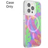 PopSockets iPhone 16 Pro Case Compatible with MagSafe, Phone Case for iPhone 16 Pro, Wireless Charging Compatible, Case Only – Black Lace(Boca Palms Pink)