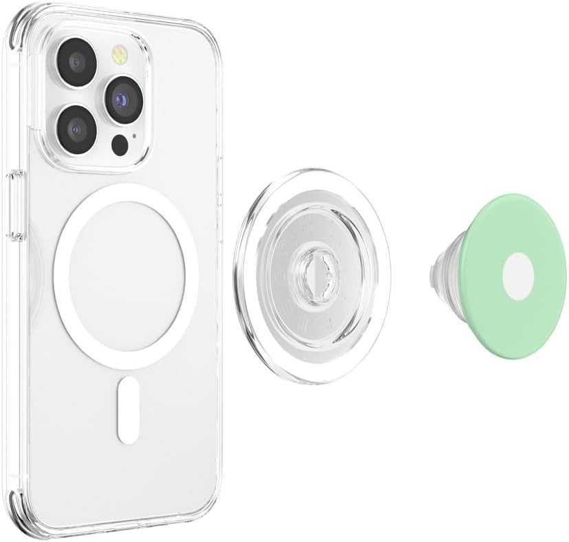 image:imagePopSockets Phone Grip Green amp White Dot PopSockets Adhesive PopGripMagnetic PopGrip