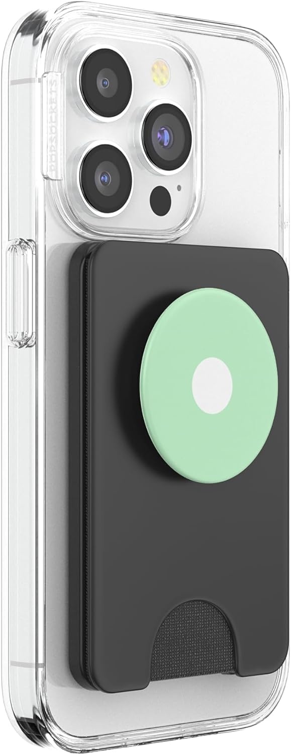 image:imagePopSockets Phone Grip Green amp White Dot PopSockets Adhesive PopGripMagnetic PopWallet