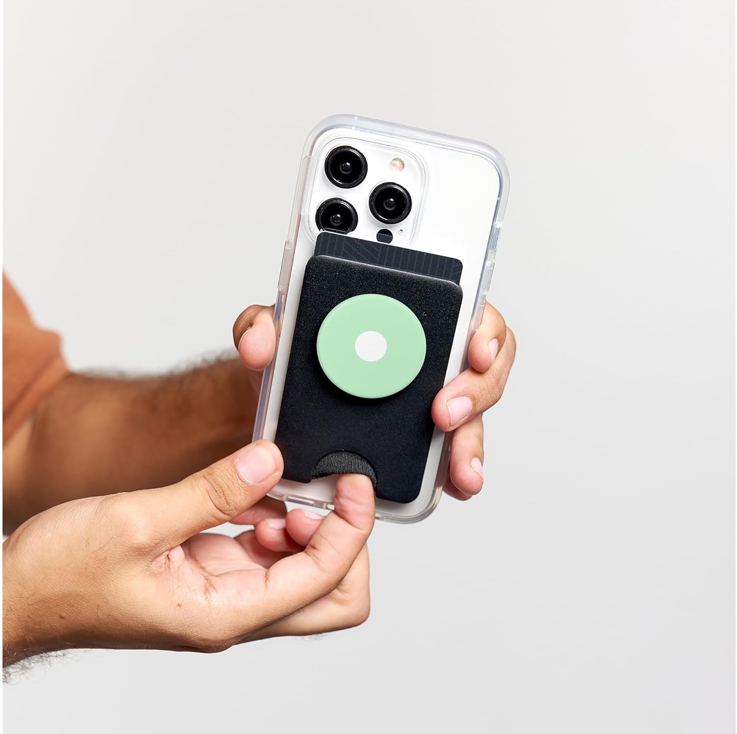 image:imagePopSockets Phone Grip Green amp White Dot PopSockets Adhesive PopGripMagnetic PopWallet