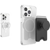 Bundle of PopSockets Phone Grip for MagSafe, Magnetic Holder, Phone Stand – Clear + PopSockets Phone Wallet for MagSafe, Phone Card Holder with Grip, Black – Black