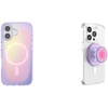 Bundle of PopSockets iPhone 16 Phone Case with MagSafe, Wireless Charging Compatible, Purple – Aura + PopSockets Phone Grip for MagSafe, Magnetic Holder, Phone Stand, Cute Pink – Aura