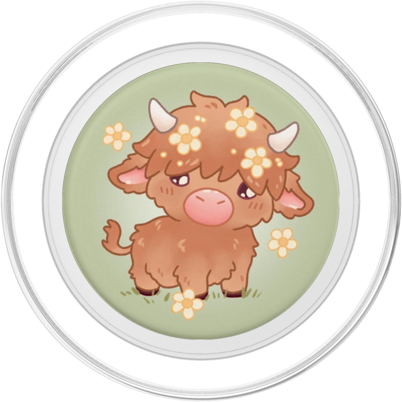 image:imagePopSockets Cow Phone Grip Highland Cow PopSockets PopGrip for MagSafeMagnetic PopGrip