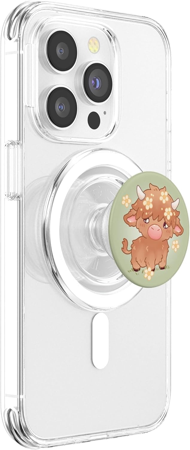 image:imagePopSockets Cow Phone Grip Highland Cow PopSockets PopGrip for MagSafeMagnetic PopGrip