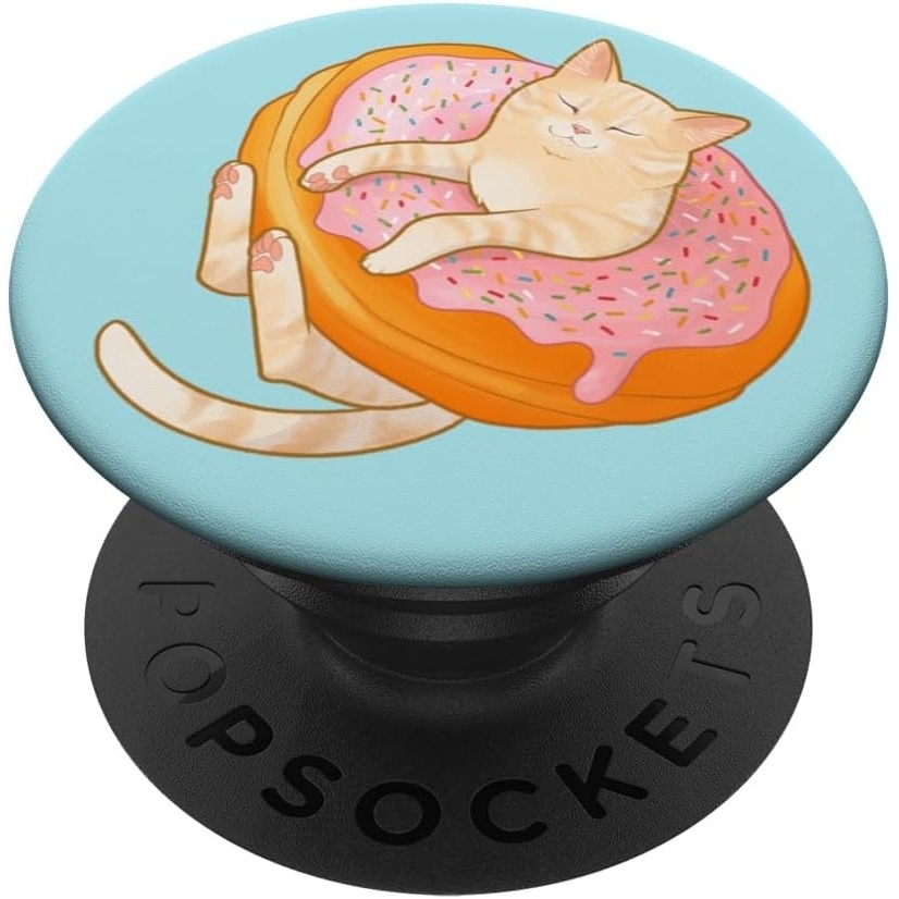 image:imagePopSockets Cat Phone Grip  Donut Kitty PopSockets PopGrip for MagSafeAdhesive PopGrip