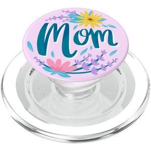 PopSockets Phone Grip – Pink Floral Mom PopSockets PopGrip for MagSafe(Magnetic PopGrip)