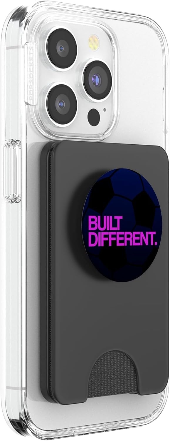 image:imagePopSockets Soccer Phone Grip Built Different PopSockets PopGrip for MagSafeMagnetic PopWallet
