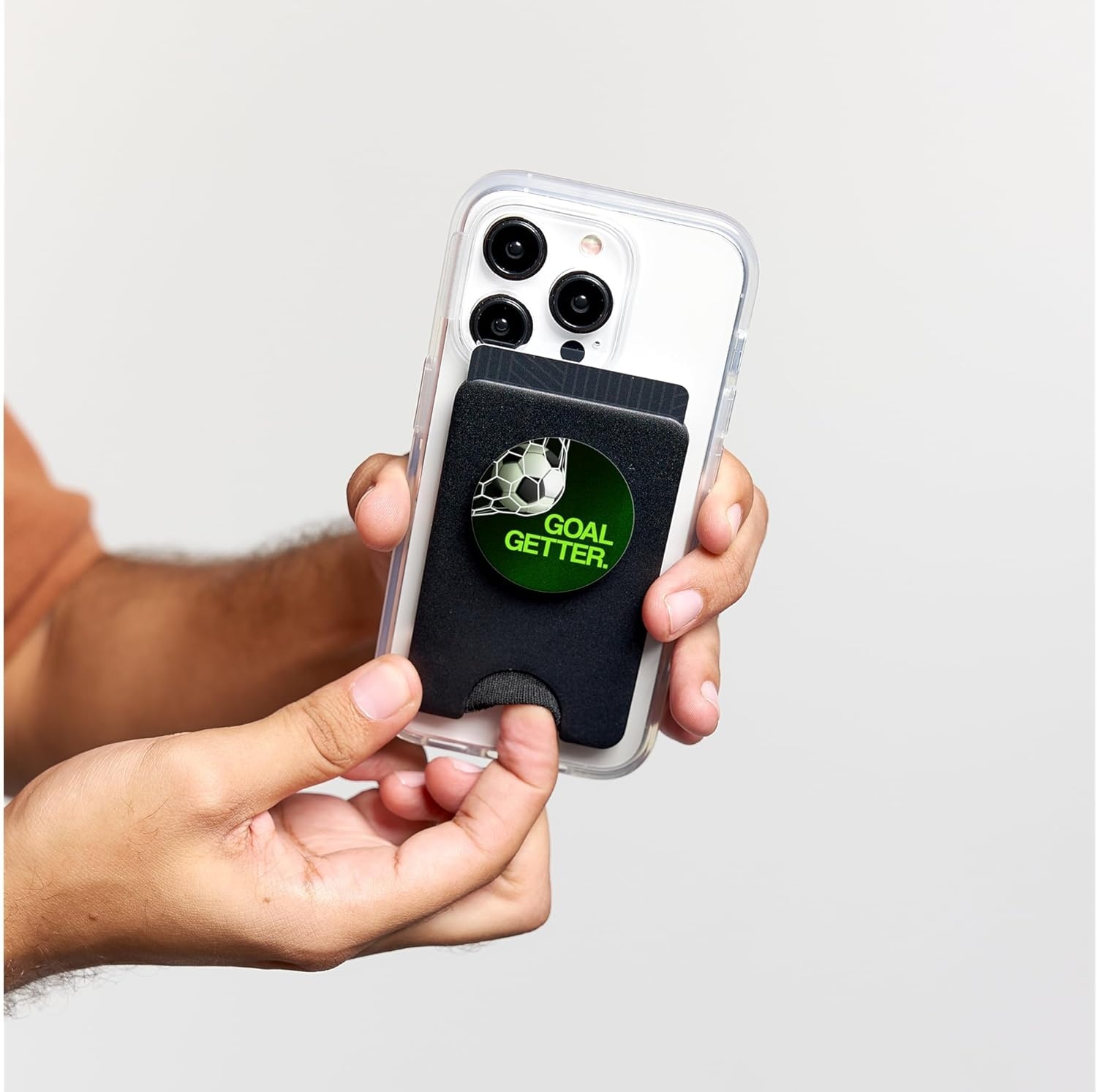 image:imagePopSockets Soccer Phone Grip Goal Getter PopSockets PopGrip for MagSafeMagnetic PopWallet