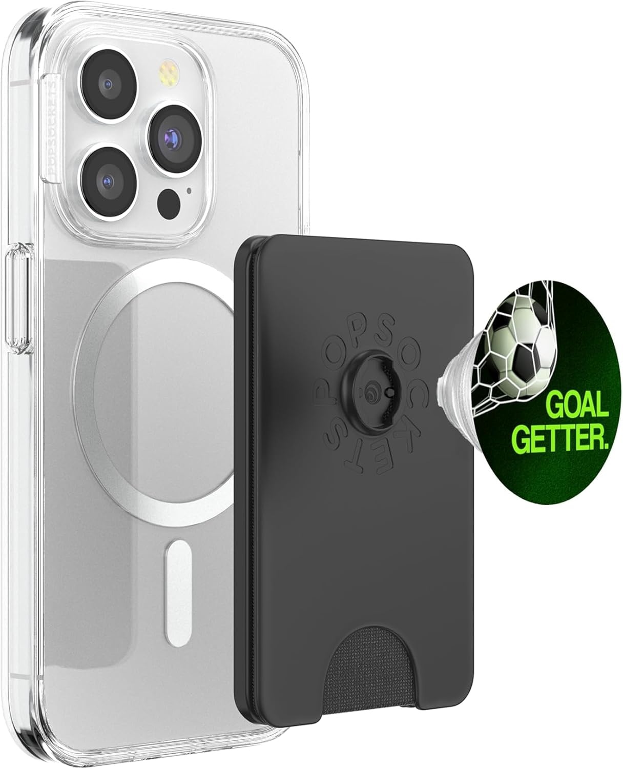 image:imagePopSockets Soccer Phone Grip Goal Getter PopSockets PopGrip for MagSafeMagnetic PopWallet