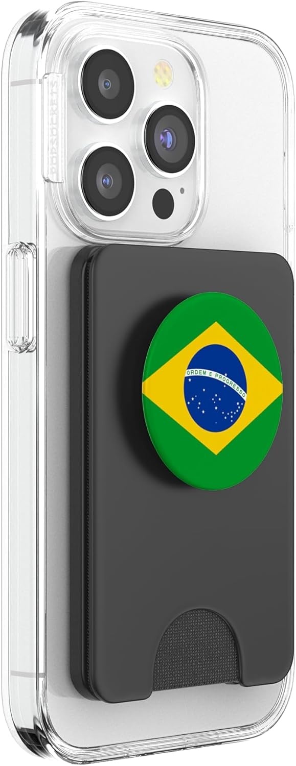 image:imagePopSockets World Cup Phone Grip Brazil Flag PopSockets PopGrip for MagSafeMagnetic PopWallet