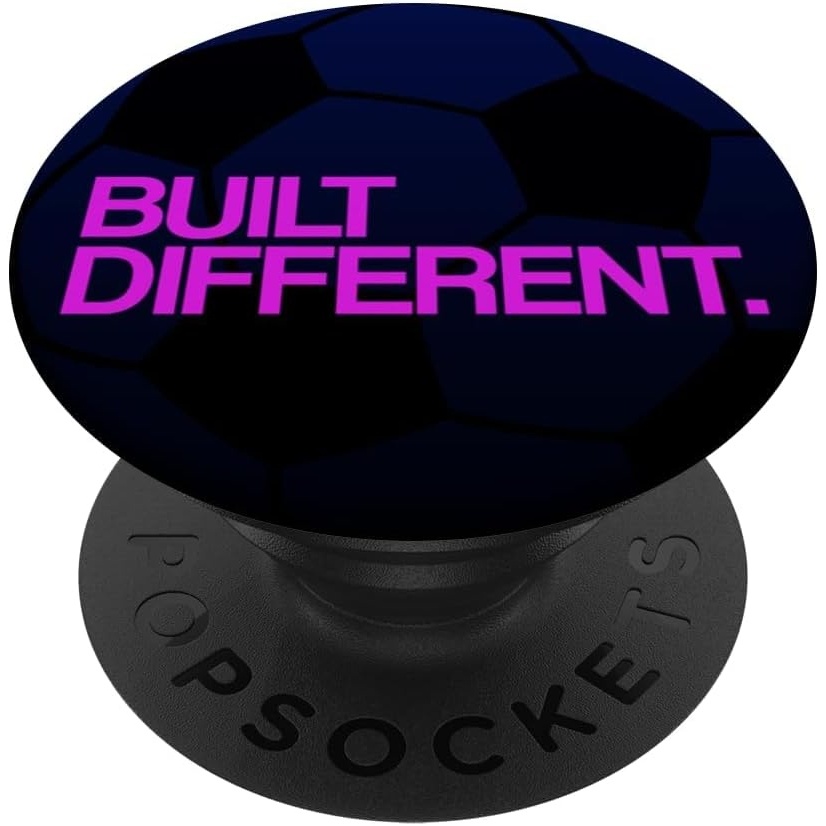image:imagePopSockets Soccer Phone Grip Built Different PopSockets PopGrip for MagSafeAdhesive PopGrip