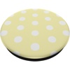 PopSockets Phone Grip – Yellow & White Polka Dots PopSockets Adhesive PopGrip(Adhesive PopGrip)