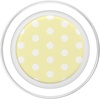 PopSockets Phone Grip – Yellow & White Polka Dots PopSockets Adhesive PopGrip(Magnetic PopGrip)