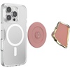 PopSockets Phone Grip for MagSafe, Magnetic Holder, Phone Stand, Heart – Pillow Cut Heart Clear Glitter(Enamel Clay Cut)