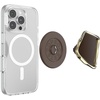 PopSockets Phone Grip for MagSafe, Magnetic Holder, Phone Stand, Heart – Pillow Cut Heart Clear Glitter(Enamel Cocoa Cut)
