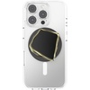PopSockets Phone Grip for MagSafe, Magnetic Holder, Phone Stand, Heart – Pillow Cut Heart Clear Glitter(Enamel Obsidian Cut)