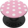 PopSockets Phone Grip – Pink & White Polka Dots PopSockets PopGrip for MagSafe(Adhesive PopGrip)
