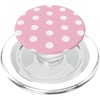 PopSockets Phone Grip – Pink & White Polka Dots PopSockets PopGrip for MagSafe(Magnetic PopGrip)