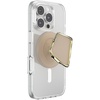 PopSockets Phone Grip for MagSafe, Magnetic Holder, Phone Stand, Heart – Pillow Cut Heart Clear Glitter(Enamel Latte Cut)