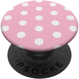 PopSockets Phone Grip – Pink & White Polka Dots PopSockets PopGrip for MagSafe(Adhesive PopGrip)