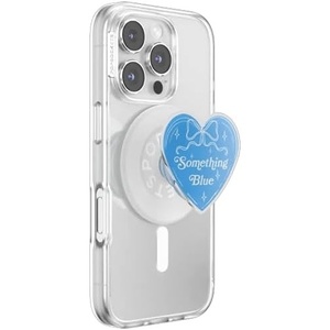 PopSockets Phone Grip for MagSafe, Magnetic Holder, Phone Stand, Cute – Bridal Bling(Something Blue)