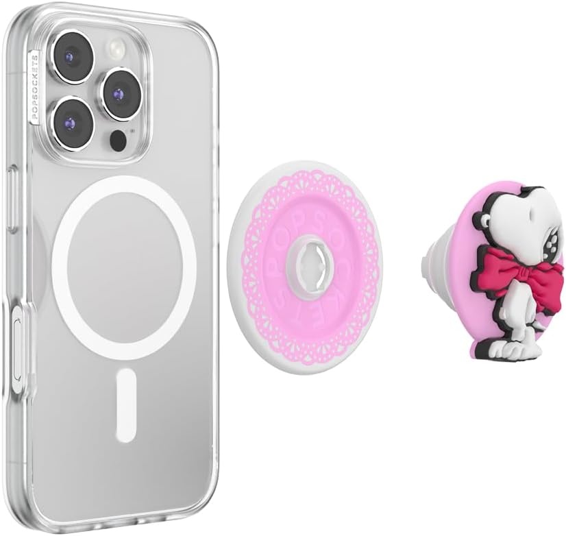image:imagePopSockets Phone Grip for MagSafe Magnetic Holder Phone Stand Tidepool Dog Lips BlechSnoopy Tied a Bow