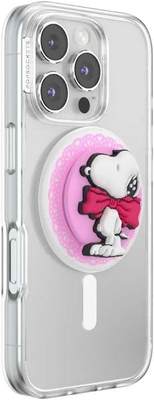 image:imagePopSockets Phone Grip for MagSafe Magnetic Holder Phone Stand Tidepool Dog Lips BlechSnoopy Tied a Bow