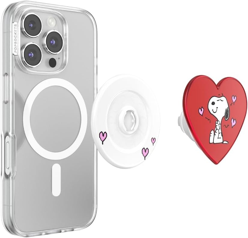 image:imagePopSockets Phone Grip for MagSafe Magnetic Holder Phone Stand Tidepool Dog Lips BlechSnoopys Big Heart