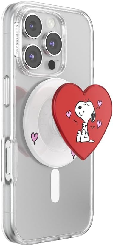 image:imagePopSockets Phone Grip for MagSafe Magnetic Holder Phone Stand Tidepool Dog Lips BlechSnoopys Big Heart
