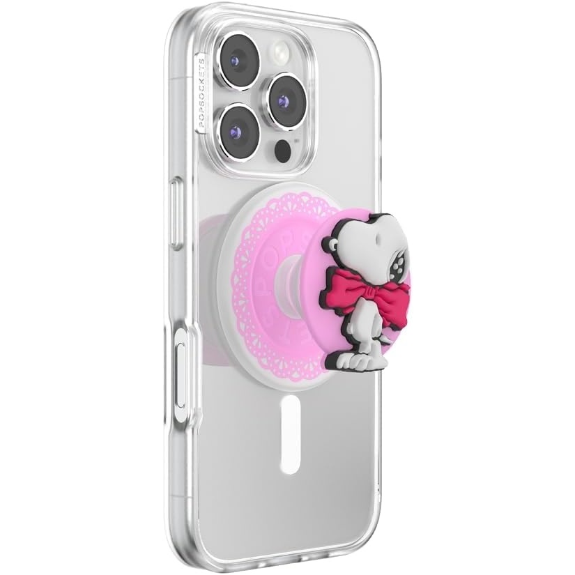 image:imagePopSockets Phone Grip for MagSafe Magnetic Holder Phone Stand Tidepool Dog Lips BlechSnoopy Tied a Bow