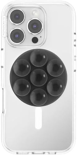image:imagePopSockets PopTop Adhesive Phone Grip with Swappable Top Clear ClearBlack Adhesive