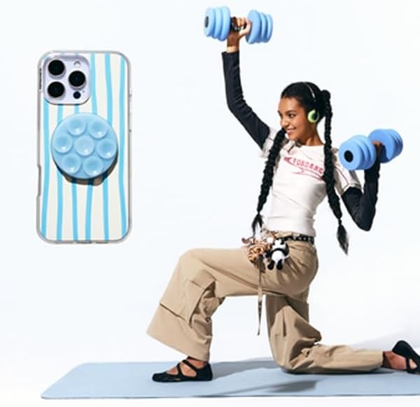 image:imagePopSockets PopTop Adhesive Phone Grip with Swappable Top Clear ClearFrost