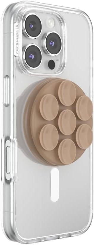 image:imagePopSockets PopTop Adhesive Phone Grip with Swappable Top Clear ClearLatte
