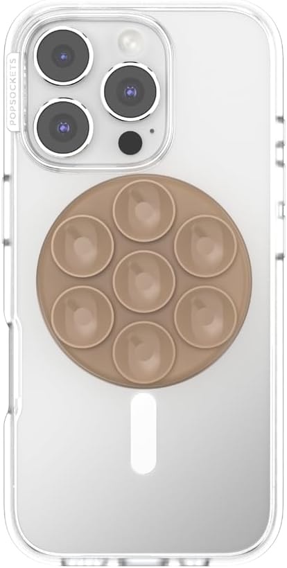 image:imagePopSockets PopTop Adhesive Phone Grip with Swappable Top Clear ClearLatte