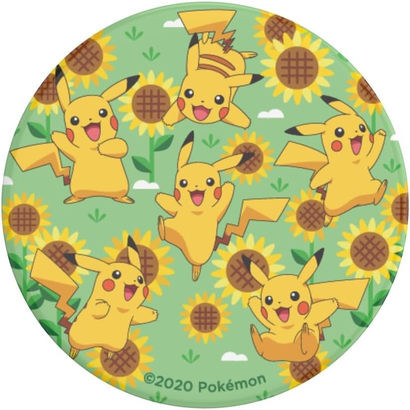 image:imagePopSockets PopTop Adhesive Phone Grip with Swappable Top Pokemon Squishy Gengar Shadow BallPikachu Pattern