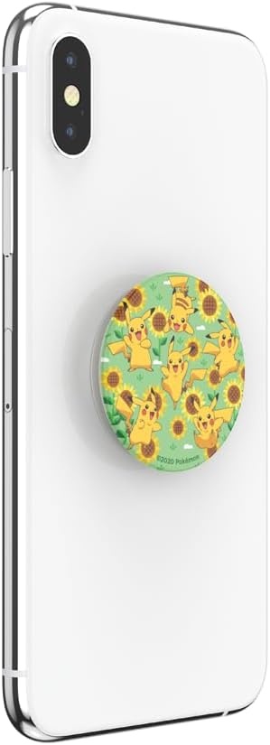 image:imagePopSockets PopTop Adhesive Phone Grip with Swappable Top Pokemon Squishy Gengar Shadow BallPikachu Pattern