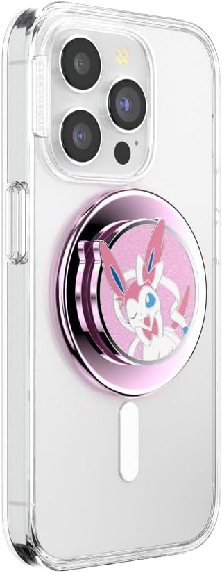 image:imagePopSockets PopTop Adhesive Phone Grip with Swappable Top Pokemon Squishy Gengar Shadow BallSylveon Wink