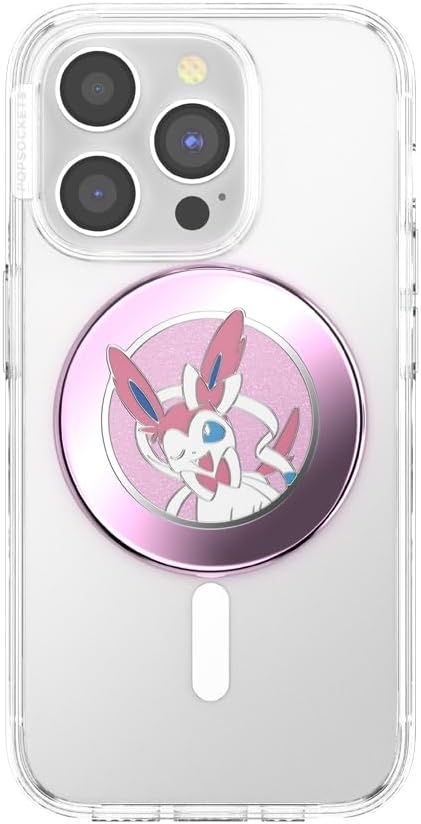 image:imagePopSockets PopTop Adhesive Phone Grip with Swappable Top Pokemon Squishy Gengar Shadow BallSylveon Wink