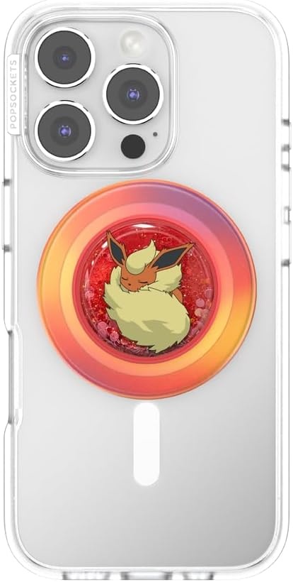image:imagePopSockets PopTop Adhesive Phone Grip with Swappable Top Pokemon Squishy Gengar Shadow BallTidepool Sleepy Flareon