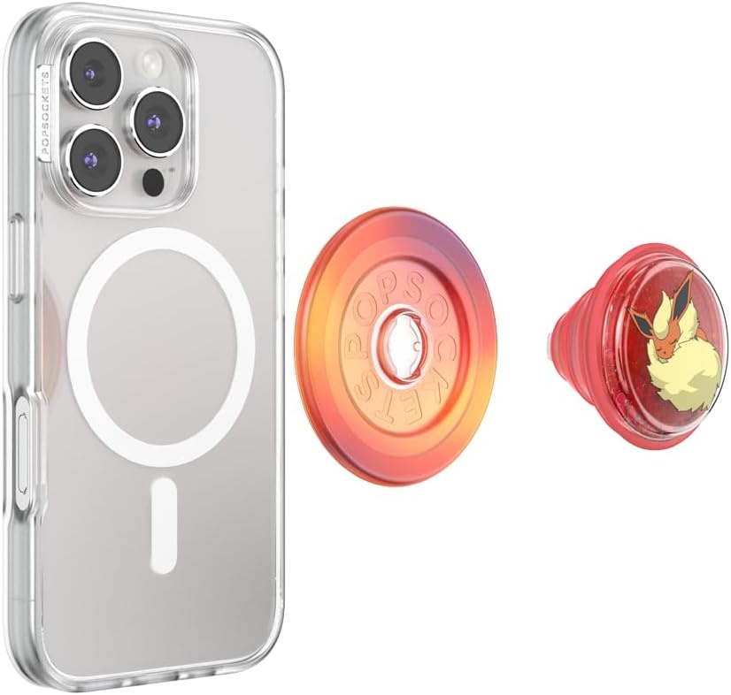 image:imagePopSockets PopTop Adhesive Phone Grip with Swappable Top Pokemon Squishy Gengar Shadow BallTidepool Sleepy Flareon